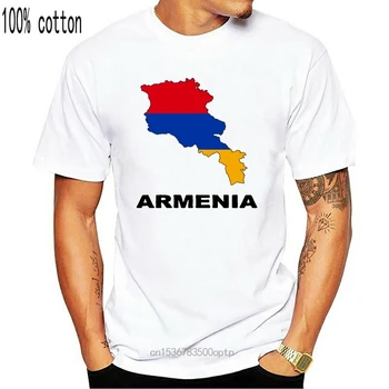 Armėnija Šalies Žemėlapio Spalvų marškinėlius Shirt Mens Naujas Mados T-Shirt Laisvus Drabužius