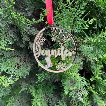 Asmeniniams Kalėdų Papuošalai KALĖDŲ Medžio Dekoro Individualų Kalėdų Šeimos Ornamentu papuošalai Kalėdų Dovanų Idėjos