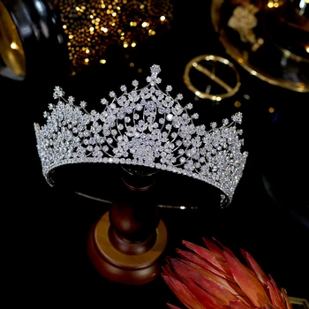 ASNORA Naujas Klasikinis Bridal Crown Vestuvių Tiara Aukštos Kokybės Vestuvių Lankelis Kristalų Plaukų Aksesuarai Princess Gimtadienio Karūna