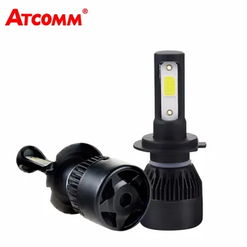 ATcomm H7 H4 LED 4300K Mini Automobilių Žibintai Lemputės H1 9005/HB3 9006/HB4 12V 24V 8000Lm COB LED H11/H8/H9 Auto Moto Sunkvežimis Automobilio Lempos
