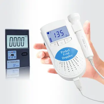 Atnaujintas 2.0 MHz Doplerio Vaisiaus Širdies ritmo Monitorius Namų Nėštumo, Kūdikio Vaisiaus Garso Širdies ritmo Jutiklis LCD Ekranas Ne Radiacija