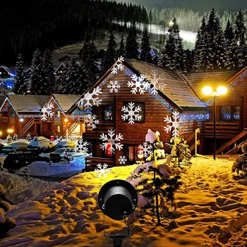 Atsparus vandeniui Juda Sniegas Lazerio Projektorių Lempos Snaigės LED Scenos Šviesos Lauko Kalėdų Vakarėlį Kraštovaizdžio Vejos, Sodo Lempos