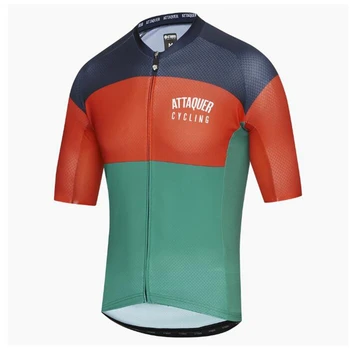Attaquer dviračių džersis Vyrų komanda lenktynių kostiumas 2020 Visą dieną žirgais drabužių nustatyti sportas marškinėliai trumpomis rankovėmis ir šortai, kombinezonai su antkrūtiniais 19d gelio padas