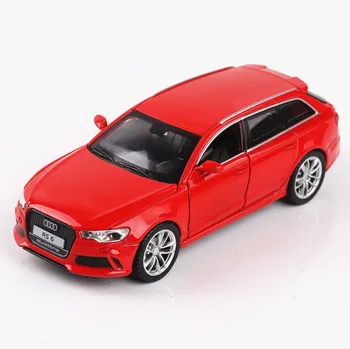 Audi RS6 Modeliavimas Automobilio Modelį Vaikams Atvirų Durų Garso, Šviesos Funkcija Traukti Atgal Žaislinės Transporto priemonės lydinio Žaislas Lydinio Modelio Automobilių