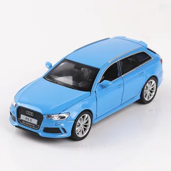 Audi RS6 Modeliavimas Automobilio Modelį Vaikams Atvirų Durų Garso, Šviesos Funkcija Traukti Atgal Žaislinės Transporto priemonės lydinio Žaislas Lydinio Modelio Automobilių