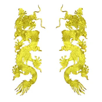 Aukso Siuvinėjimai Dragon Mados Siūti Lopai Suknelė Drabužius 
