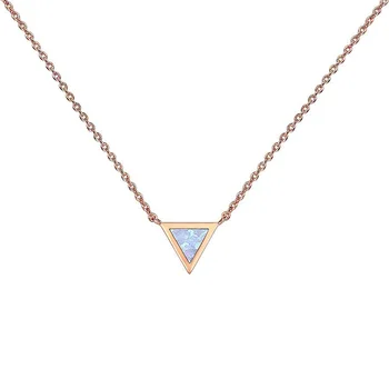 Aukso spalvos Trikampis Sukurta Opal Karoliai Opal Karoliai Moterims