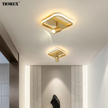 Aukso Turas Aikštėje Modernios LED Šviestuvo Lemputės, Patalpų Apšvietimas, gyvenamojo Kambario, Miegamojo, Koridoriaus Praėjimo Lempos Su Sukiojamomis Akiratyje