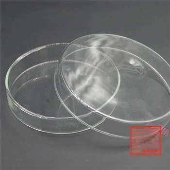 Aukštai temperatūrai atsparus stiklas kultūros patiekalas 75mm 1 rinkinys labai skaidrus petri lėkštelę (apačioje + viršelis)