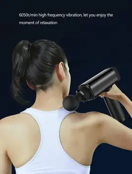 Aukšto dažnio Masažo ginklą raumenys atpalaiduoti kūno atsipalaidavimo Elektros massager su nešiojamas krepšys fitness Raumenų Atkūrimo