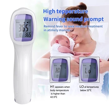 Aukšto tikslumo nešiojamą ne-susisiekite su infraraudonųjų spindulių termometras daugiafunkcis atminties žmogaus kūno termometras