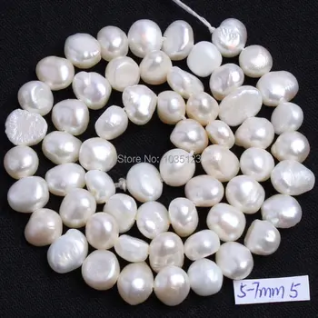 Aukštos Kokybės 18 Spalva 5-7mm Gamtos spalvotų Gėlavandenių Perlų Netaisyklingos Formos 