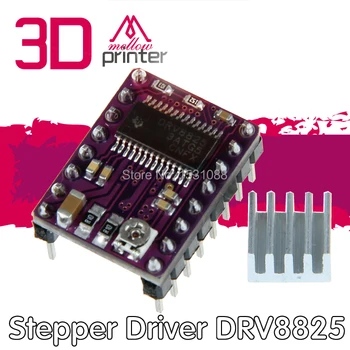 Aukštos kokybės 5vnt/daug 3D Spausdintuvas StepStick DRV8825 Stepper Motorinių Ratai Vežėjas Reprap 4 sluoksnių PCB, RAMPOS Nemokamas pristatymas