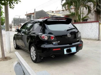 Aukštos kokybės ABS spoileris Už Mazda 3 M3 Sedanas 2006 m.) iki 2013 m. Galinis sparnas pradmenų arba juodos arba baltos spalvos aptakas