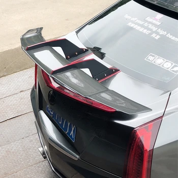 Aukštos kokybės anglies pluošto medžiagą be dažų spalva kamieno batai Marauder GT sparno Cadillac ATS sedanas 2013-2017