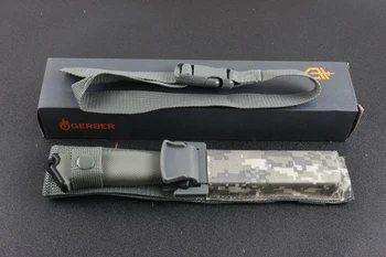 Aukštos kokybės G1500 FIKSUOTAS peilis 12C27 ašmenys ABS+nailono rankena lauko kempingas multi-purpose medžioklės Dantų peilis EDC rankiniai įrankiai
