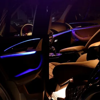 Aukštos kokybės LED apšvietimo tinka BMW F10, F11, G30 8 spalva/11 spalvų gradiento atmosferos šviesos Originalaus įdiegimo