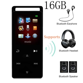Aukštos Kokybės MP4 Grotuvas Bluetooth 16G Lossless Hifi Garso Muzikos, Video Grotuvas Palieskite Klavišą 1.8 colių TFT Ekranas Parama SD iki 64gb