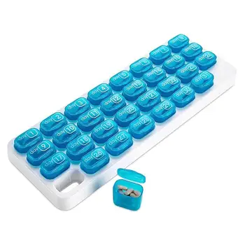 Aukštos Kokybės Talpinimo Medicina Tablečių Dėžutė Tablet Balionėlis Savaitės Saugojimo Bylos Tabletes Organizatorius Saugojimo Dėžutė