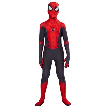 Aukštos Kokybės Voras Kostiumas Fancy Dress Suaugusiųjų Vaiko Vyras Helovinas Kostiumas Raudona Juoda Spiderboy Spandex 3D Cosplay Apranga D39A65