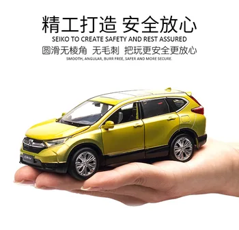 Aukštos modeliavimas Aukštos kokybės 1:32 lydinio Honda CRV SUV visureigių metalo modelio lydinio automobilių traukti atgal, automobilių vaikams žaislas