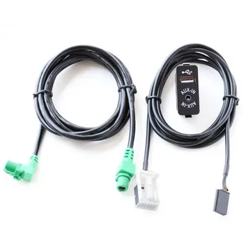 Automobilinis USB AUX-in Prijungti Įvesties Lizdo Adapteris, skirtas BMW E63 E81 E87 E90 F10, F12 E70 