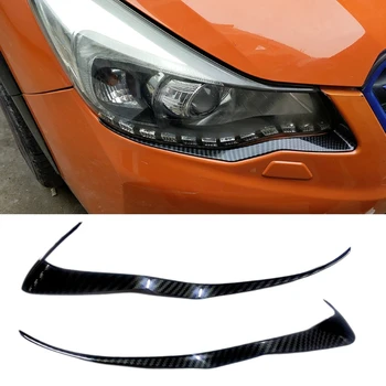 Automobilio Anglies Pluošto ABS Galvos Priekinių žibintų Padengti Apdaila Antakį už Subaru XV 2012-2016