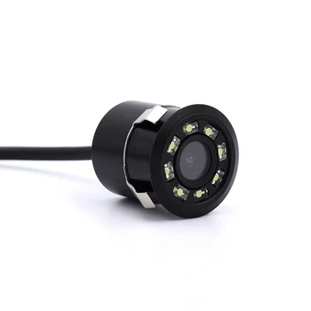 Automobilio Galinio vaizdo Kamera 8 LED 170 Laipsnių Turas Atsargines Kameras, Naktinio Matymo Atbulinės eigos Auto Stovėjimo Vandeniui Stebėti Kameros