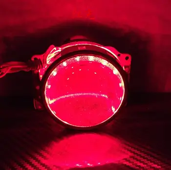 Automobilio LED Devil Akys Demonas Blogio Akių DRL LED Modulis priekinis žibintas Projektoriaus Objektyvas Mokymai 