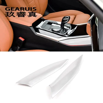 Automobilio stilius Anglies pluošto Pavarų Perjungimo skydelis dekoratyvinis dangtelis Lipdukai apdaila BMW 3 Serijos G20 G28 2020 interjero auto Priedai