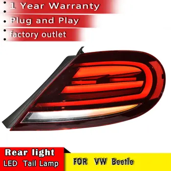 Automobilio Stilius VW Beetle LED lempų surinkimo 13-20 vabalas streamer stiprintuvas veikia arklio uodegos lempų surinkimo led atbulinės eigos l