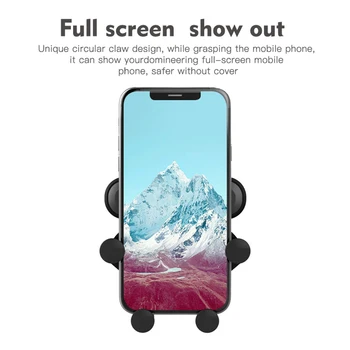 Automobilis-Telefono Turėtojas Svorio Stovėti mobiliųjų Telefonų Laikiklis į Oro Angos Įrašą Mount Support Universalus Xiaomi 