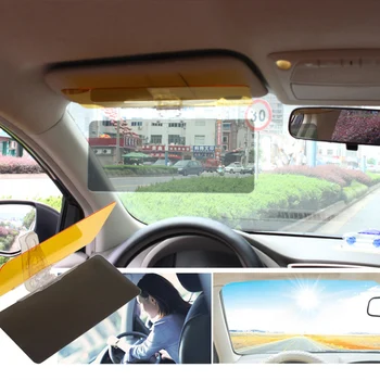 Automobilių Anti-glare Stiklo Akiniai Veidrodis skėtį nuo saulės Saulės Skydelis Transporto priemonė-sumontuoti saulės skydelis anti-glare veidrodis poliarizaciniai objektyvas du viename