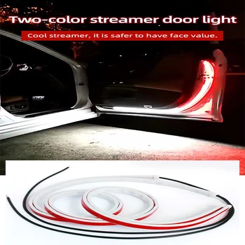 Automobilių Durų Atidarymo Įspėjimas LED Žibintai Sveiki Dekoro Lempos Juostelėmis, Stabdžių Galinis Susidūrimo Saugos Universaliųjų Automobilių Šviesos 2vnt/daug