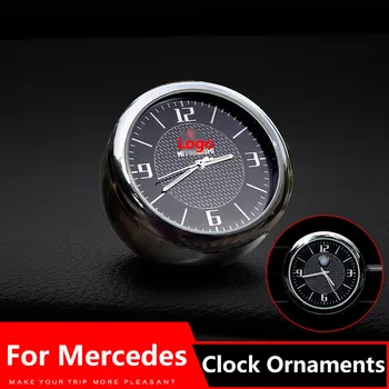 Automobilių Laikrodis, Papuošalai orlaidės Angos Įrašą lipdukas Logotipą Mercedes Benz w205 w204 w203 w212 w213 cla cls w211 Priedai