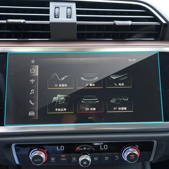 Automobilių navigacijos screen protector Audi Q3 2019 2020 centrinis kontrolės ekranas,grūdintas stiklas, ekrano apsauginės plėvelės
