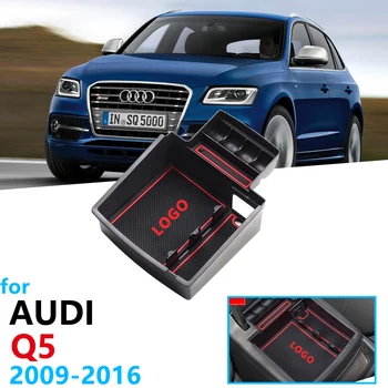 Automobilių Organizatorius Reikmenys Audi Q5 8R 2009 2010 2011 2012 2013 2016 Porankiu Dėžutės Saugojimo Sukrovimas Valymas Monetų dėžutė