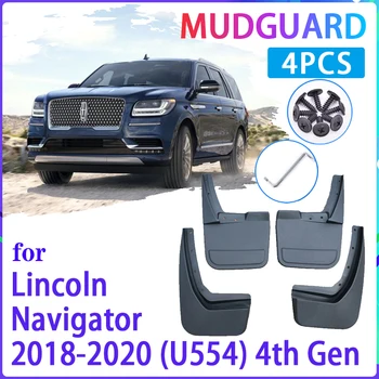 Automobilių Purvo Atvartais už Lincoln Navigator U554 2018 2019 2020 Mudguard Splash Apsaugai Sparnas Mudflaps Auto Priedai