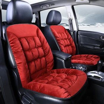Automobilių sėdynės padengti pagalvėlė žiemos sėdynės vieno automobilio interjero prekės sėdynės pliušinis šiltos automobilio sėdynės pagalvėlės, Auto reikmenys geriausias automobilis