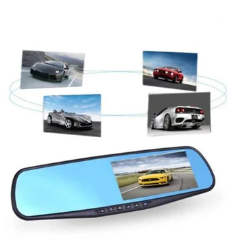 Automobilių universalus 2.8 colių Blue Objektyvo Anti-Akinti HD 1080P Vaizdo įrašymas Automobilių Rearviews Veidrodžiai, automobilinės Kameros su vaizdo įrašymo įrenginiu
