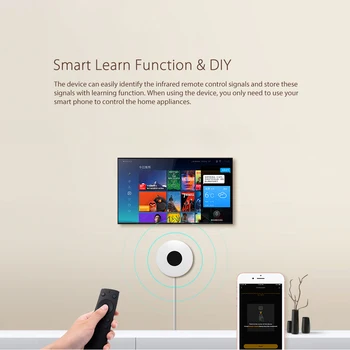 AVATTO WiFi Smart IR Valdytojas Smart Home Blaster Infraraudonųjų spindulių Nuotolinio Valdymo pultu per Tuya programa veikia su Alexa 