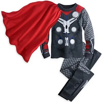 Avenger Vaikų Pižama Rinkiniai Rudenį Geležinis Žmogus Pižama Kapitonas Nustato Supermenas Sleepwear Betmenas Komplektai