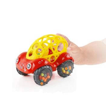 Baby Automobilių Lėlės Žaislas Lovelę Mobiliojo Bell Žiedai su šlapia Danga Gutta Percha Vertus Gaudyti Kamuolį s Naujagimiams 0-12 Mėnesių