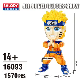 Balody Animacinių filmų Blokai Didelis dydis Naruto Aukciono Duomenys Anime statybos Plastikinių blokai Kakashi Berniukas žaislai Vaikams Dovanos 16093