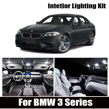 Balta Canbus LED Lempos, Interjero Žemėlapį, Priešrūkiniai Žibintai, Už 1990-2013 BMW E36 E46 E90 E91 E92 E93 M3 Licenciją Plokštelės Šviesos Ne Klaida