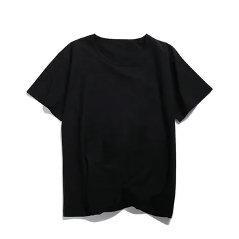 Balta juoda T-shirt moterų prarasti didelis dydis Viršūnes trumpomis rankovėmis, mados 2020 naujas vasaros Grynos medvilnės atsitiktinis Dugno marškinėliai C1094