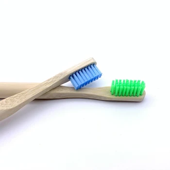 Bambuko dantų šepetėlį 10 Vnt Suaugusiems Biologiškai Dantų Šepetėliu Nustatyti Organinių Eco-Friendly Moso Bambuko su Minkštas Nailono Šeriai