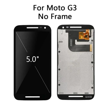 Bandymo LCD Motorola Moto G4 XT1622 XT1625 LCD Ekranas Jutiklinis Skydelis skaitmeninis keitiklis Asamblėjos Moto G3 Ekranas LCD G2