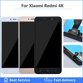 Bandymo LCD Xiaomi Redmi 4X LCD Ekranas Jutiklinis Ekranas skaitmeninis keitiklis Asamblėjos Pakeisti Xiaomi Redmi 4X Pro Prime 5.0 colių