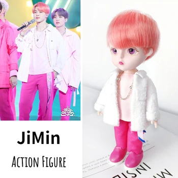 Bangtan Berniukai V Kim Tae-hyung Cute Lėlės V Plastiko Padažu Lėlės su Drabužiais Gimtadienio Dovanų Rinkinį Gerbėjai Merch